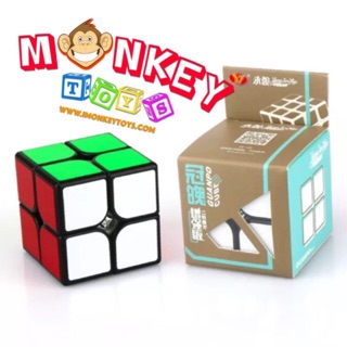 Monkey Toys รูบิค 2x2 YongJun สติกเกอร์ พื้นดำ (จากหาดใหญ่)