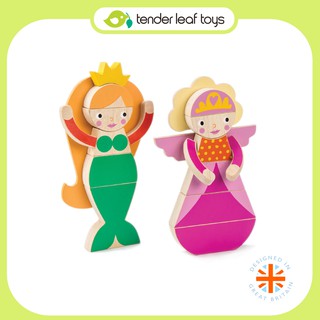 Tender Leaf Toys ของเล่นไม้ ของเล่นเสริมพัฒนาการ บล็อกแม่เหล็กเจ้าหญิง Princess Magblocs