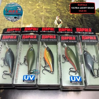 Rapala เหยื่อล่อปลาอัลตร้าไลท์ Shad ULS04