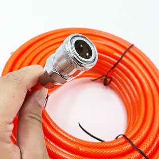 สายลม ใยแก้ว ถัก 5x8 มม. 15 เมตรเต็ม เสริมใยแก้วถัก พร้อมหัวต่อคอปเปอร์ ทนแรงดันสูง การันตี!!