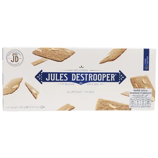 จูลส์เดสทรูเปอร์บิสกิตอัลมอนด์ทินส์ 100กรัม Jules Destripper Biscuit Almond Thins 100g.