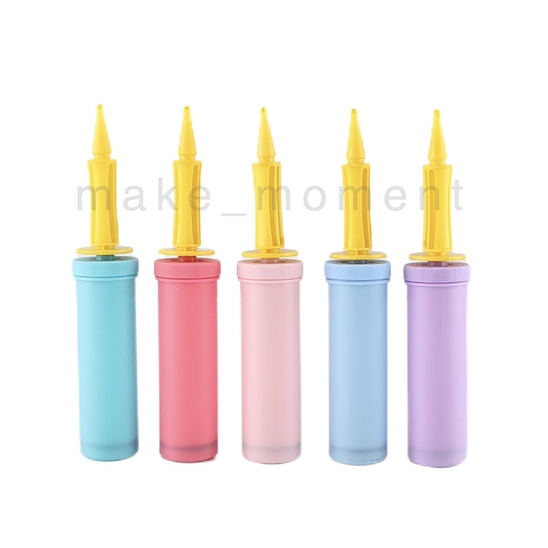 ที่สูบลมสีพาสเทล ที่สูบลูกโป่ง มีหลายแบบหลายขนาด ถูก ส่งไว ส่งทุกวัน