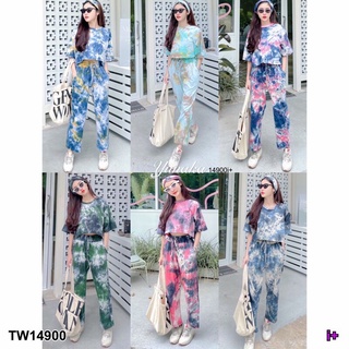 #14900 Set 3 ชิ้น เสื้อครอก+ขายาว+ที่คาดผม