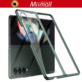 Miimall เคส Z Fold 3 เคสโทรศัพท์มือถือ บาง กันกระแทกพับได้ สําหรับ Samsung Galaxy Z Fold 3 Case 5G