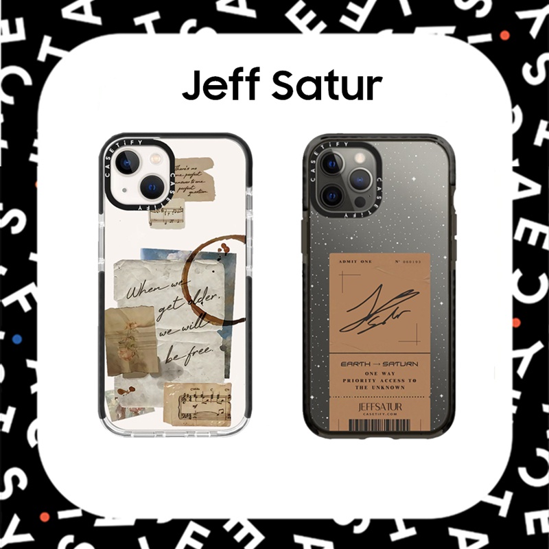 Casetify เคสโทรศัพท์มือถือ ซิลิโคนนิ่ม TPU ลาย Jeff Satur Fade สําหรับ iPhone 7 8 X XS XR 11 12 13 14 Plus Pro Max