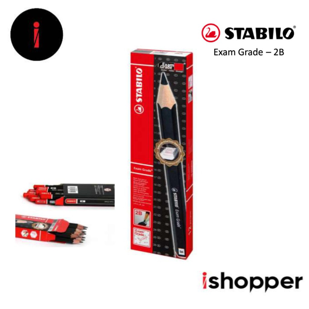 STABILO EXAM GRADE 2B PENCILS