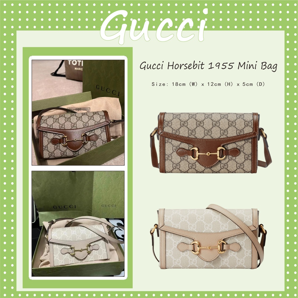 Gucci 100 Authentic Brand New Gucci Horsebit 1955 Mini Bag/Handbag