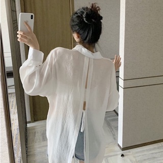 เสื้อเชิ้ตเว้าหลังแต่งผูก สวยแซ่บมากกก รุ่นนี้เป็นเชิ้ตงานมาใหม่ล่าสุดน้าา 🔥 ไฟลุกกกก