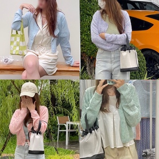 cpjgirlxx | พร้อมส่ง *new* Shokupan Pearl Cardigan - 5color คาดิแกนไหมพรมครอปนุ่มนิ่ม