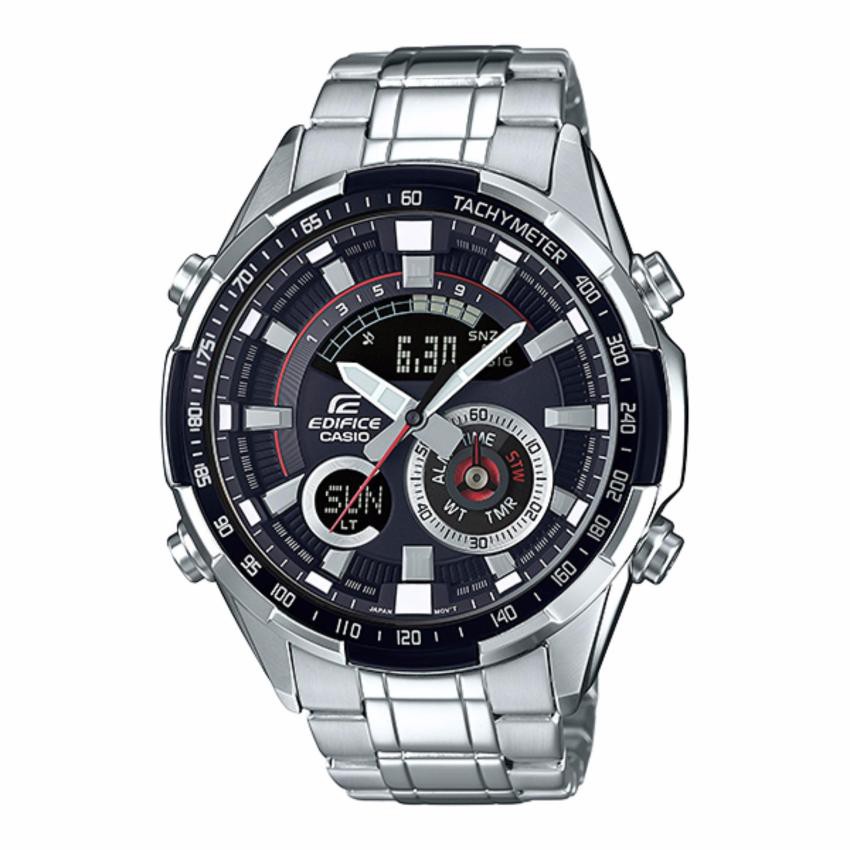 Casio Edificeนาฬิกาข้อมือผู้ชาย สายสแตนเลส รุ่นERA-600D-1A(Black)