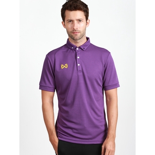 เสื้อโปโล แขนสั้น WARRIX สีม่วง รุ่น WA-3315N-VV