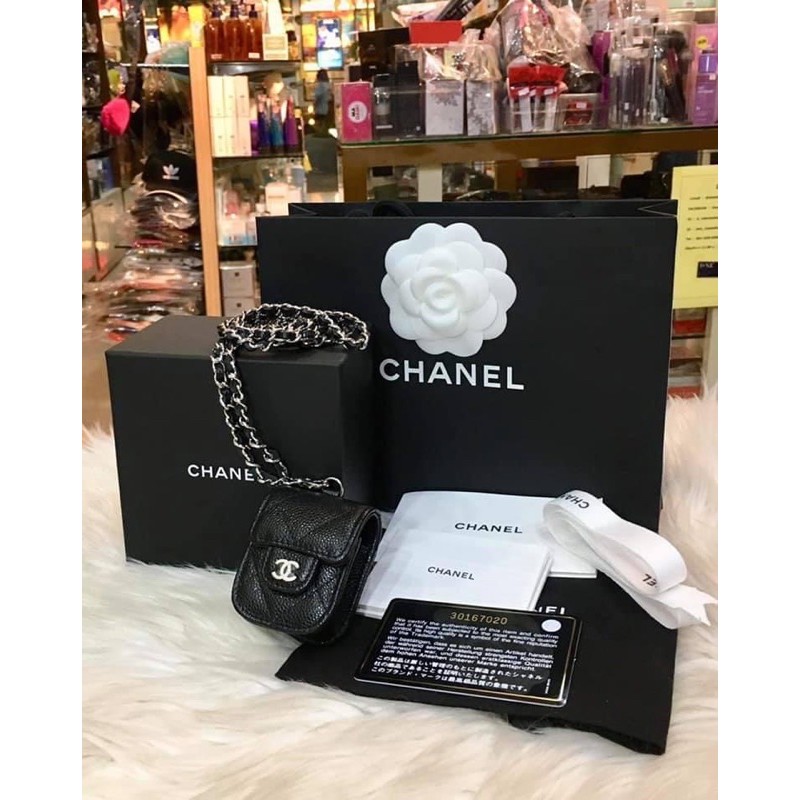 New #Chanel #Airpod case Black SHW Holo30 full set no rec.