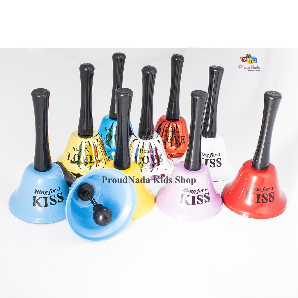 Service bell กระดิ่งสแตนเลส(มีด้าม) เรียกพนักงาน(มีให้เลือกหลายสี)