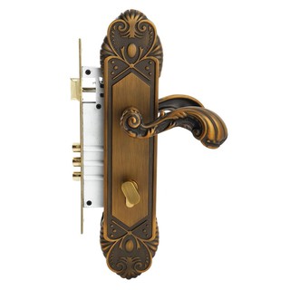 มือจับ MORTISE MUL-T-LOCK 2338 สีทองเหลืองรมดำ MORTISE LOCK MUL-T-LOCK 2338 ANTIQUE BRASS