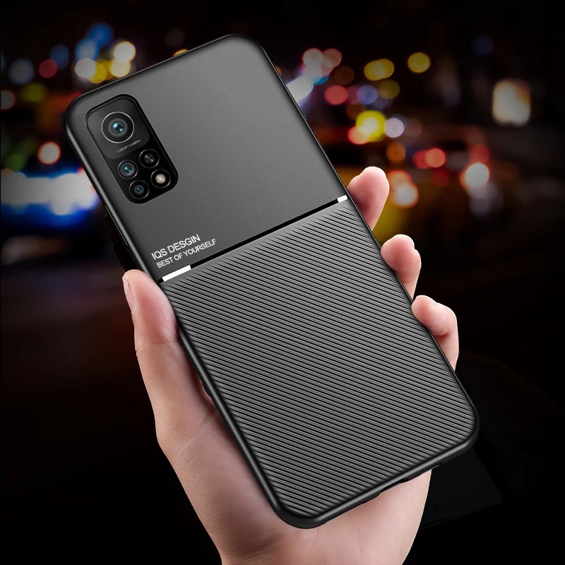 สําหรับ Xiaomi Mi 10T / 10T Pro หนัง ผิวสัมผัส เคสกันลื่น ซิลิโคน เคลือบด้าน กันกระแทก ฝาหลัง