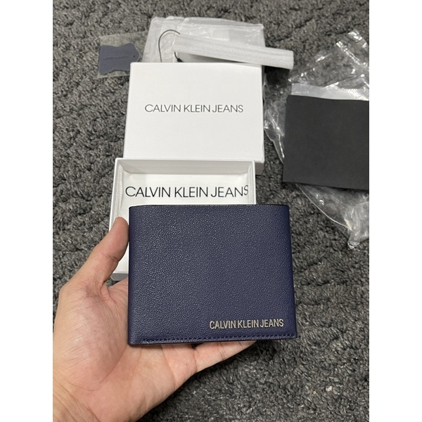 Calvin Klein กระเป๋าสตางค์ผู้ชาย รุ่น HP1464 480 สีน้ำเงิน แท้💯%
