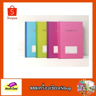 สมุดบัญชีปกแข็งมีเลขหน้า ตรา silver pins No.dp510