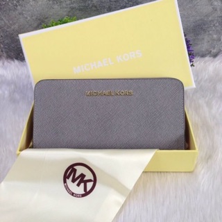 กระเป๋าสตางค์ michael kors แท้💯 (gray)