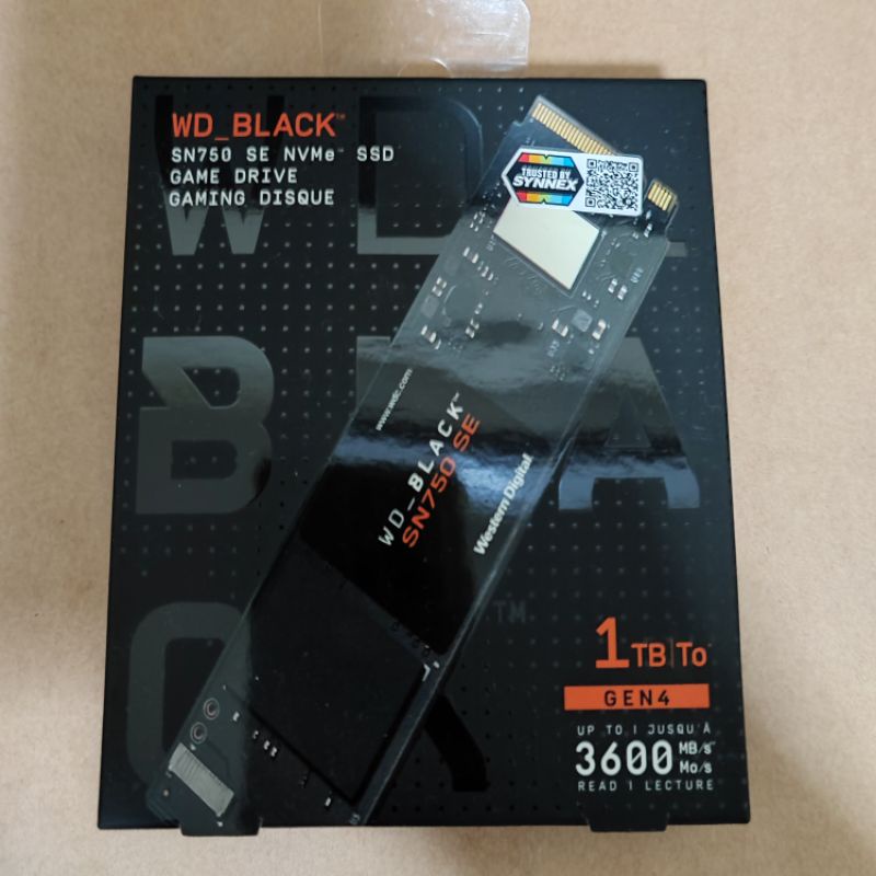 SSD WD BLACK SN750 SE 1 TB มือ 1 จากศูนย์‼️