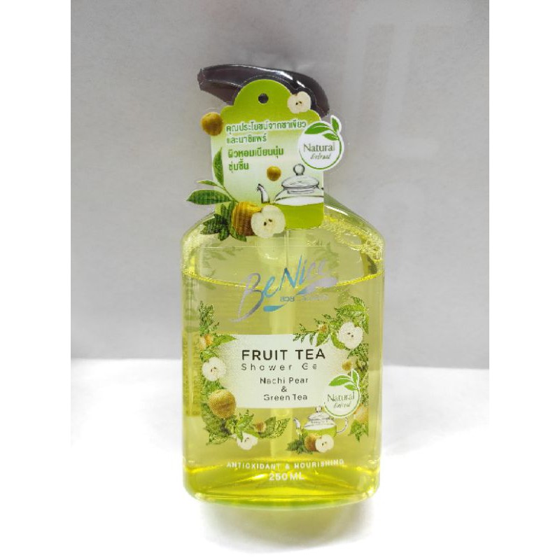 Benice fruit tea shower gel nashi pare & green tea 250ml.