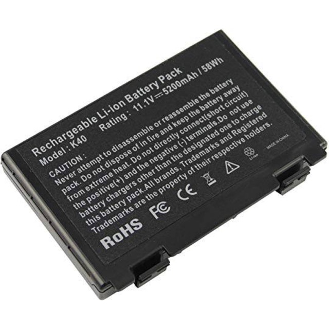 ASUS Battery เทียบ F52 F82 F83S K40 K50 K51 K60 K61 K70 P81 X65 X70 X5D X5E X5C X5J X8B X8D , A32-F8