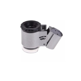 เลนส์ Lens แว่นขยาย50x ไฟLed UV backlight mini microscope