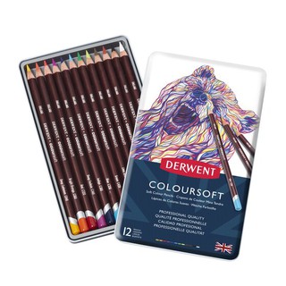 Derwent Coloursoft สีไม้ กล่องเหล็ก