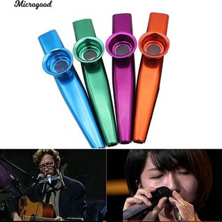 อลูมิเนียมล้อแม็ก Kazoo กับ 5Pcs Flute Diaphragm Music Lovers ของเล่นคริสต์มาส