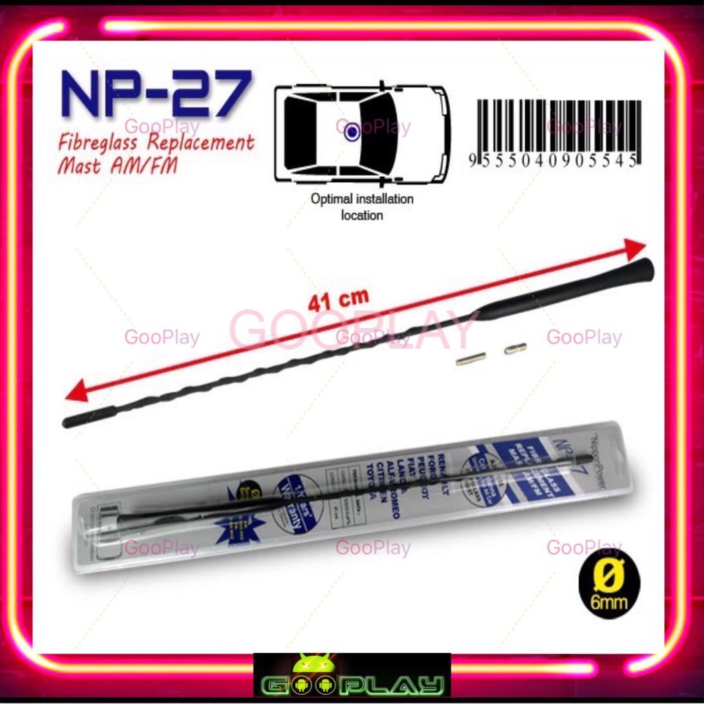 NP-27 เสาอากาศรถยนต์รถยนต์ชุดเปลี่ยนเสาอากาศรถยนต์ Proton Saga 2/BLM/FLX/Exora Perodua Viva / Kelisa