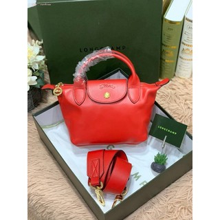 (แท้ 💯) 💕 Longchamp le mini pliage cuir