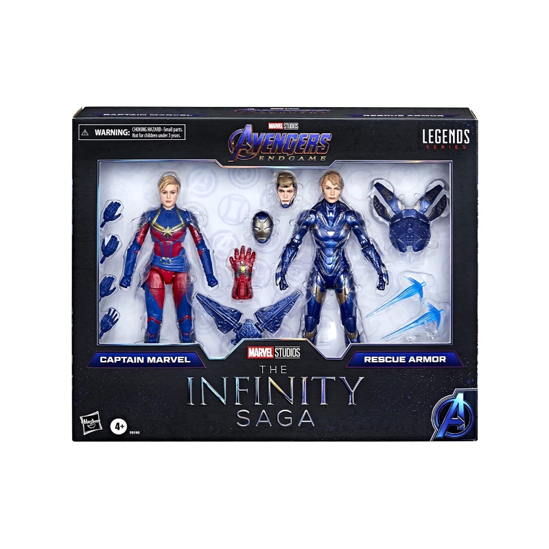 Captain Marvel & Rescue Armor (Pepper Potts) - Avengers: Endgame Marvel Legends (Hasbro) Two-Pack