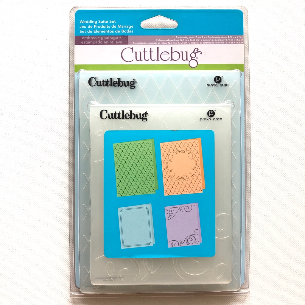 Cuttlebug Wedding Suite Set โฟลเดอร์ลายนูน 4 ชิ้น/แพ็ค