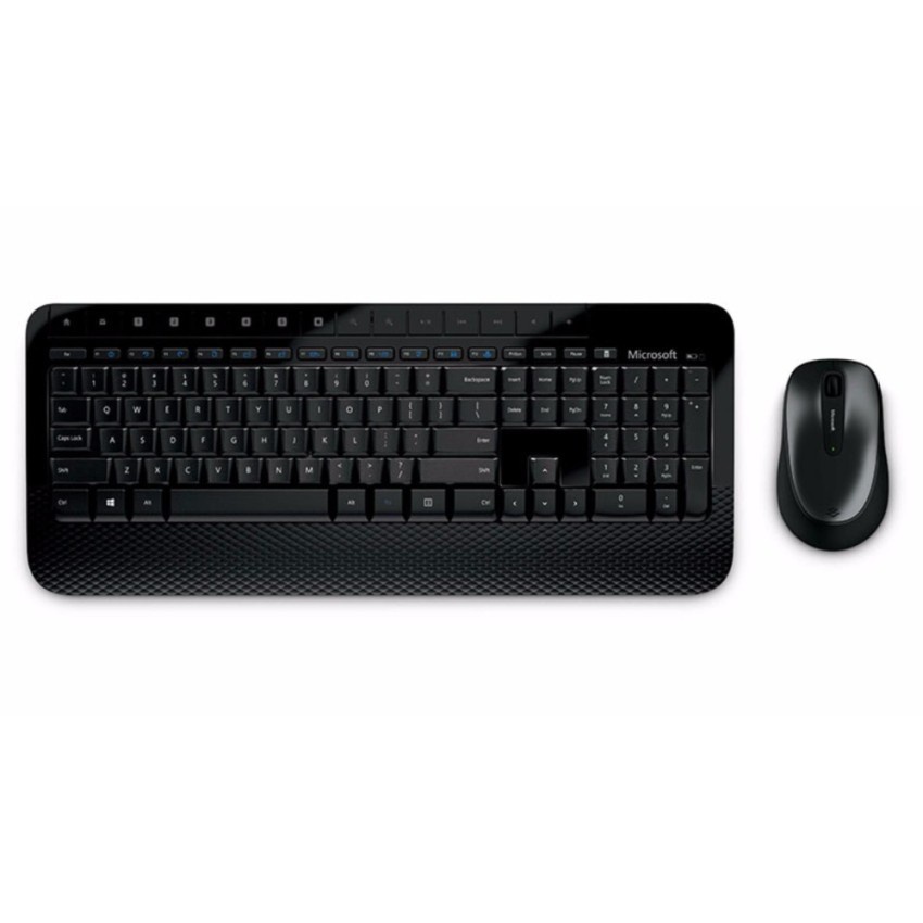 ▩Microsoft Wireless Desktop 2000 , Thai/English Keyboard With Mouse - Black สีดำ