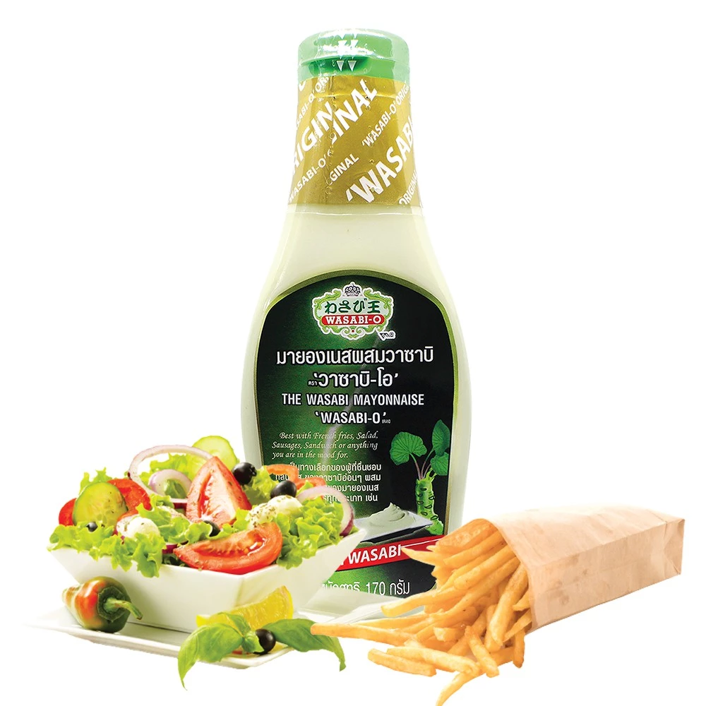 Wasabi Mayonnaise 170g Wasabi-O มายองเนสผสมวาซาบิ ตราวาซาบิ-โอ ราคาสุดคุ้ม