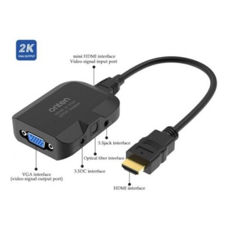 ONTEN OTN-35165G - H to VGA +AUX3.5+optic Audio Converter
