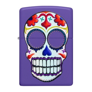 Zippo ไฟแช็กรุ่น 49859 Sugar Skull Design รับประกันตลอดชีวิต นำเข้าและจำหน่ายโดยตัวแทนจำหน่าย