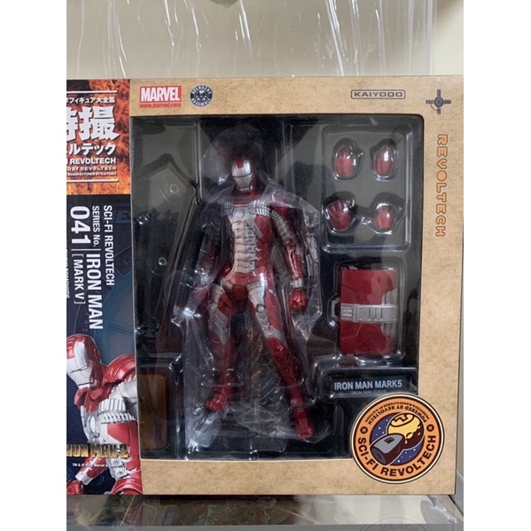 Revoltech 041 Ironman mark5 action figure 1/12 Iron man mk5 markV authentic