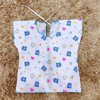 เสื้อผูกหลังผ้าป่านและผ้าcotton สำหรับเด็กแรกเกิด อย่างดี