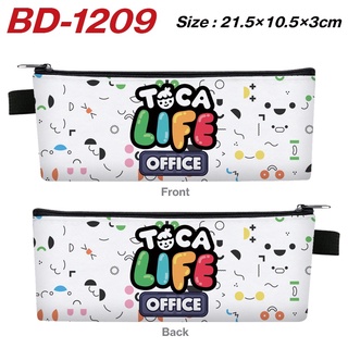 Toca Life World กระเป๋าดินสอ กระเป๋าใส่เหรียญ หนัง PU มีซิป สําหรับเด็กนักเรียน