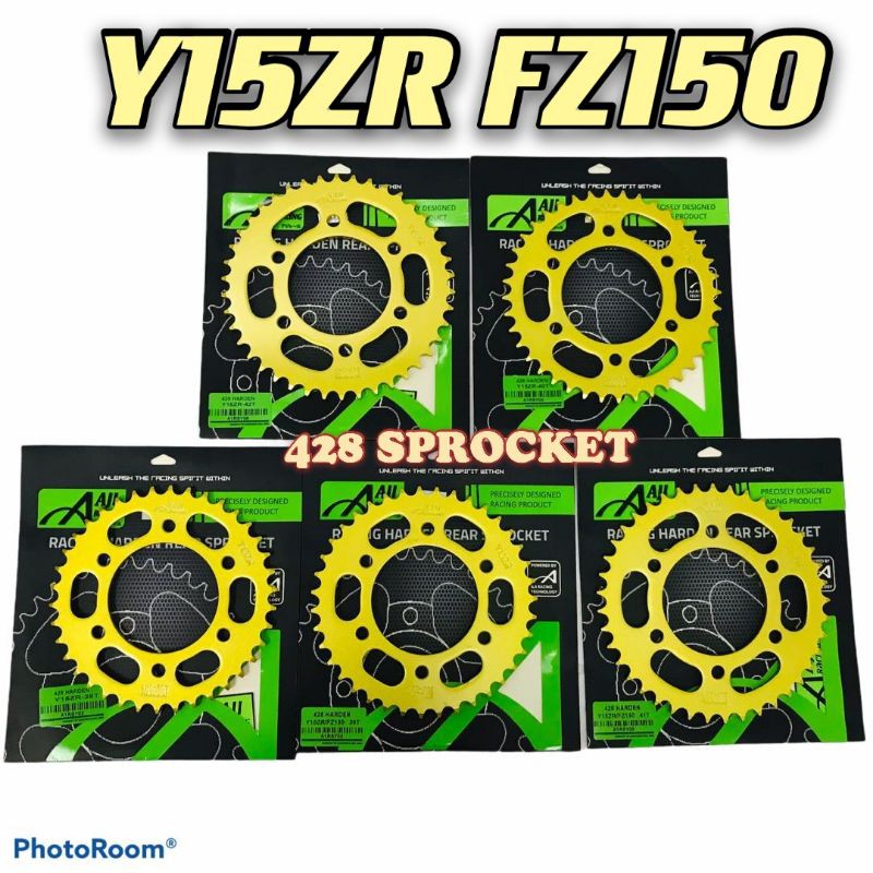 Aji Racing Y15ZR Y15 FZ150 Harden 428 เฟืองด้านหน้า 14T 15T ด้านหลัง 38T 39T 40T 41T 42T