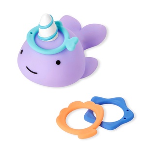 [ใช้ 2 โค้ดลดเพิ่ม] Skip Hop Zoo Narwhal Ring Toss  ของเล่นน้ำ สนุกกับนาร์วาลลอยน้ำ เพียงแค่โยนห่วงลงบนเข้าของนาวาร์  ทำให้การอาบน้ำของเด็กมีสีสันแล้วสนุกยิ่งขึ้นในขณะอาบน้ำ