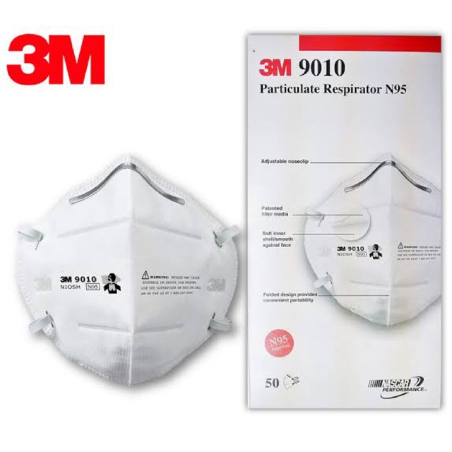 หน้ากากอนามัย 3M N95 ป้องกันฝุ่นละออง PM 2.5