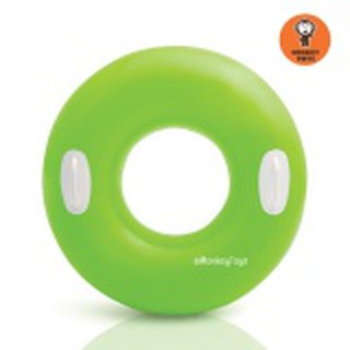 Monkey Toys ห่วงยางมือจับ 76cm (สีเขียว) Hi-Gloss Tubes INTEX with Handle 59258.GR 59258