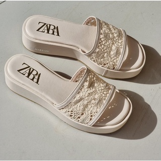 *เช็คสต็อคก่อนกดสั่ง*รองเท้าแตะส้นขนมปัง Zara รุ่นใหม่