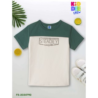 FS-2030792 Green short sleeved top white bottom เสื้อแขนสั้นท่อนบนสีเขียว-ท่อนล่างสีขาว เหมาะสำหรับเด็ก อายุตั้งแต่ 3-12