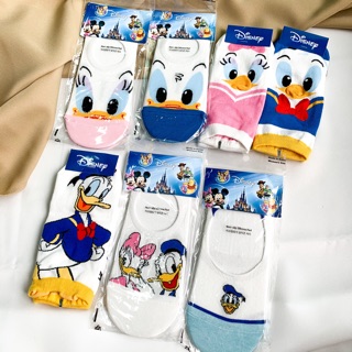 disney sock set 1 🥣 ถุงเท้าข้อสั้นนำเข้าจากเกาหลี ลายการ์ตูน donald duck &amp; daisy ลายลิขสิทธิ์