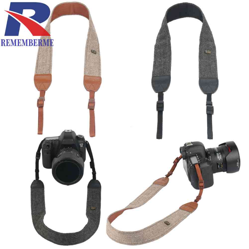 สายคล้องคอ สะพายไหล่ สไตล์วินเทจ สําหรับกล้อง Sony Nikon Canon Olympus DSLR