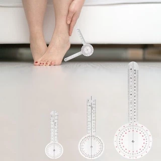 ESP 3Pcs/Set Physio Goniometer Angle Protractor Inch Ruler Joint Bend Measure Clear