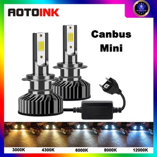 Aotoink หลอดไฟตัดหมอก หลอดไฟหน้า LED รถยนต์ H4 H7 H1 H3 H11 H27 880 9005 HB3 9006 HB4 60W 12V สําหรับรถยนต์ 1 คู่