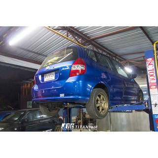 ท่อไอเสีย ชุดท่อตรงรุ่น Honda Jazz GD jtc Titanium